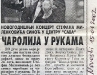 VEČERNJE NOVOSTI, 15. januar 2002.